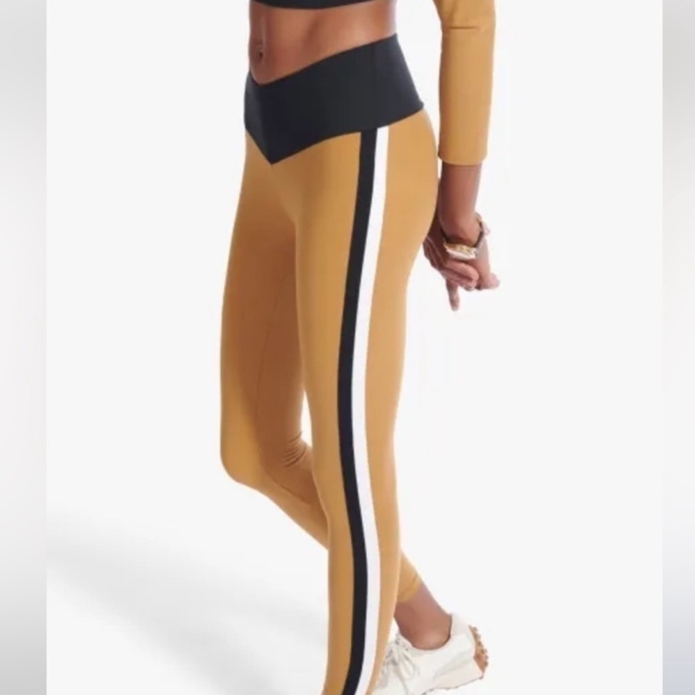 STAUD Black and Tan leggings